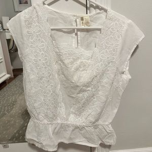White Eyelet Blouse